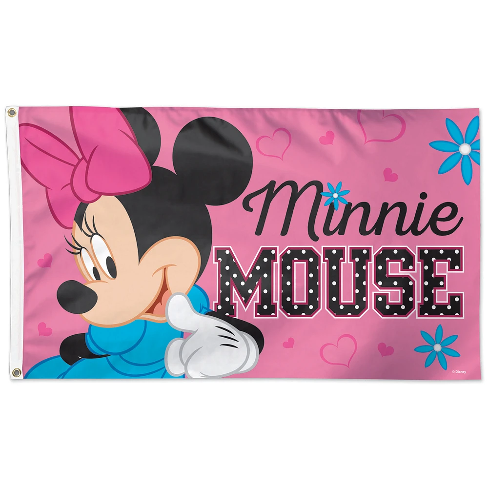 WinCraft Disney Minnie Mouse 3' x 5' Single-Sided Deluxe Flag