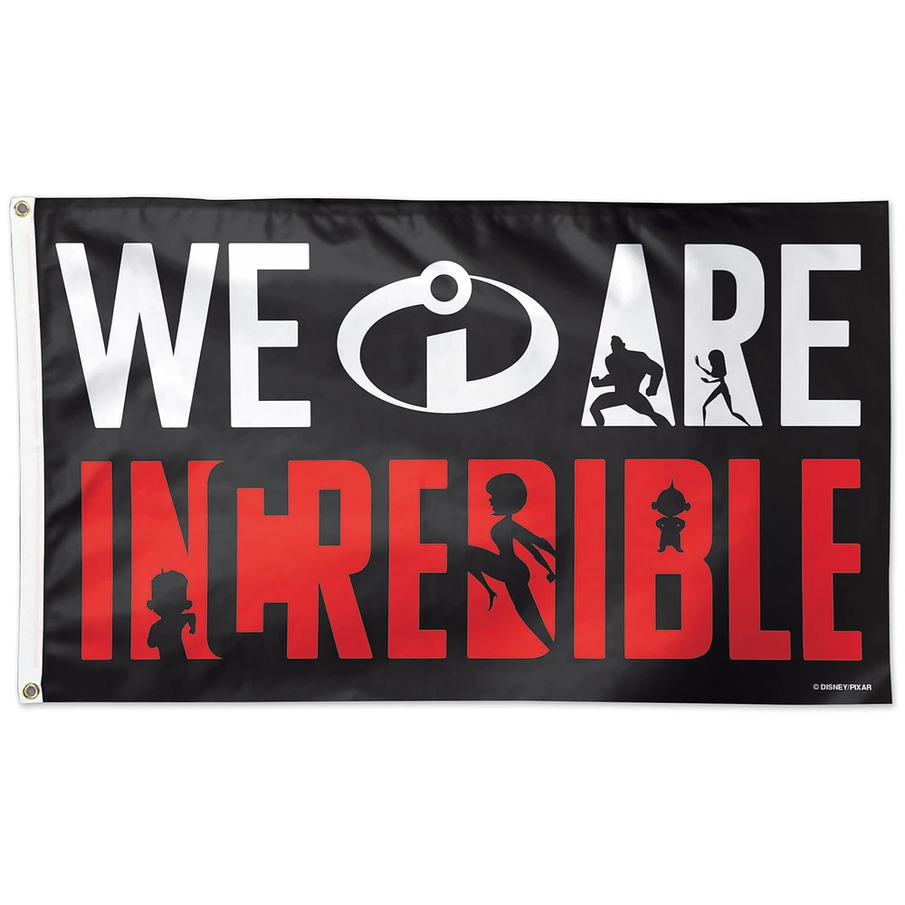 WinCraft The Incredibles We Are Incredible 3' x 5' Single-Sided Deluxe Flag