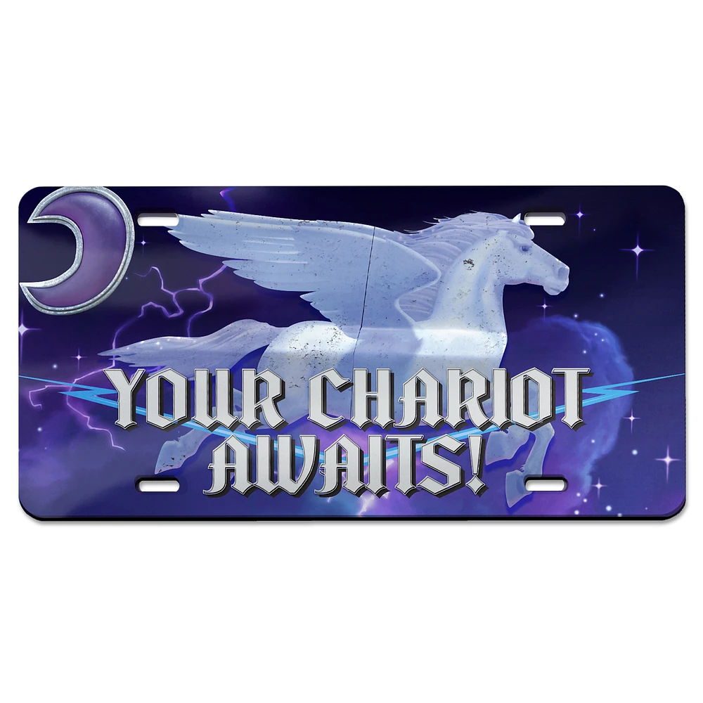 WinCraft Onward Your Chariot Awaits Laser-Cut Acrylic License Plate