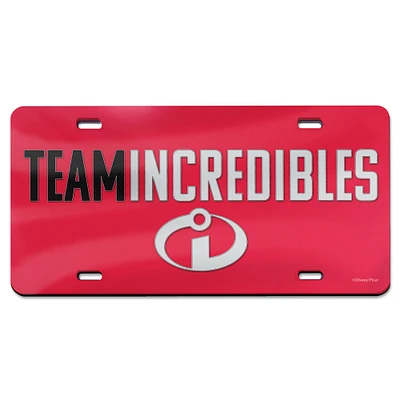 WinCraft The Incredibles Laser-Cut Acrylic License Plate