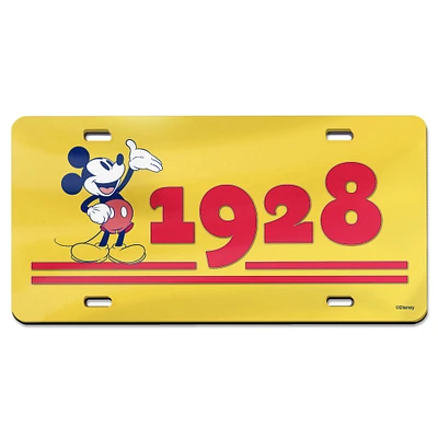 WinCraft Disney 1928 Laser-Cut Acrylic License Plate