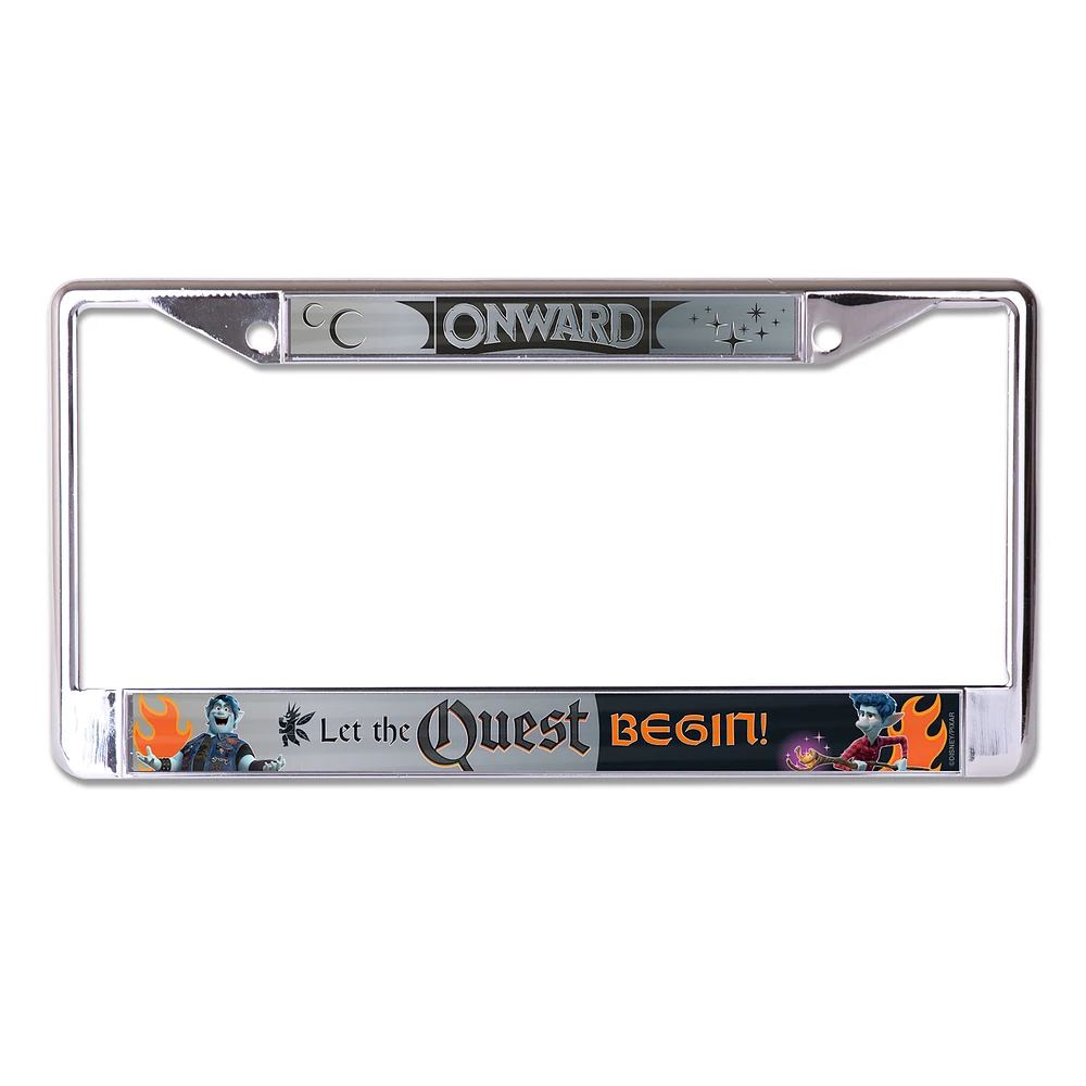 WinCraft Onward Let The Quest Begin Printed Team Metal License Plate Frame
