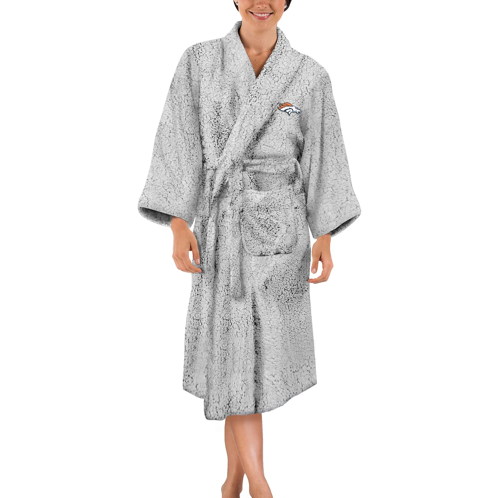 Women's The Northwest Group Gray Denver Broncos Sherpa Bathrobe
