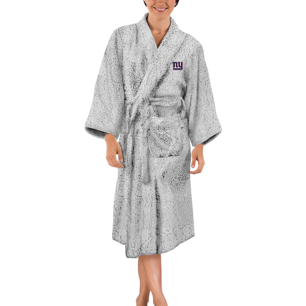 Women's The Northwest Group Gray New York Giants Sherpa Bathrobe