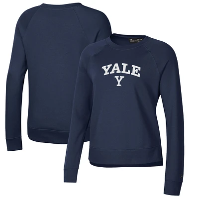 Women's Under Armour Navy Yale Bulldogs All Day Pullover Sweatshirt