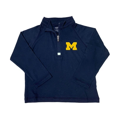 Toddler Garb Navy Michigan Wolverines Matthew Quarter-Zip Pullover Top
