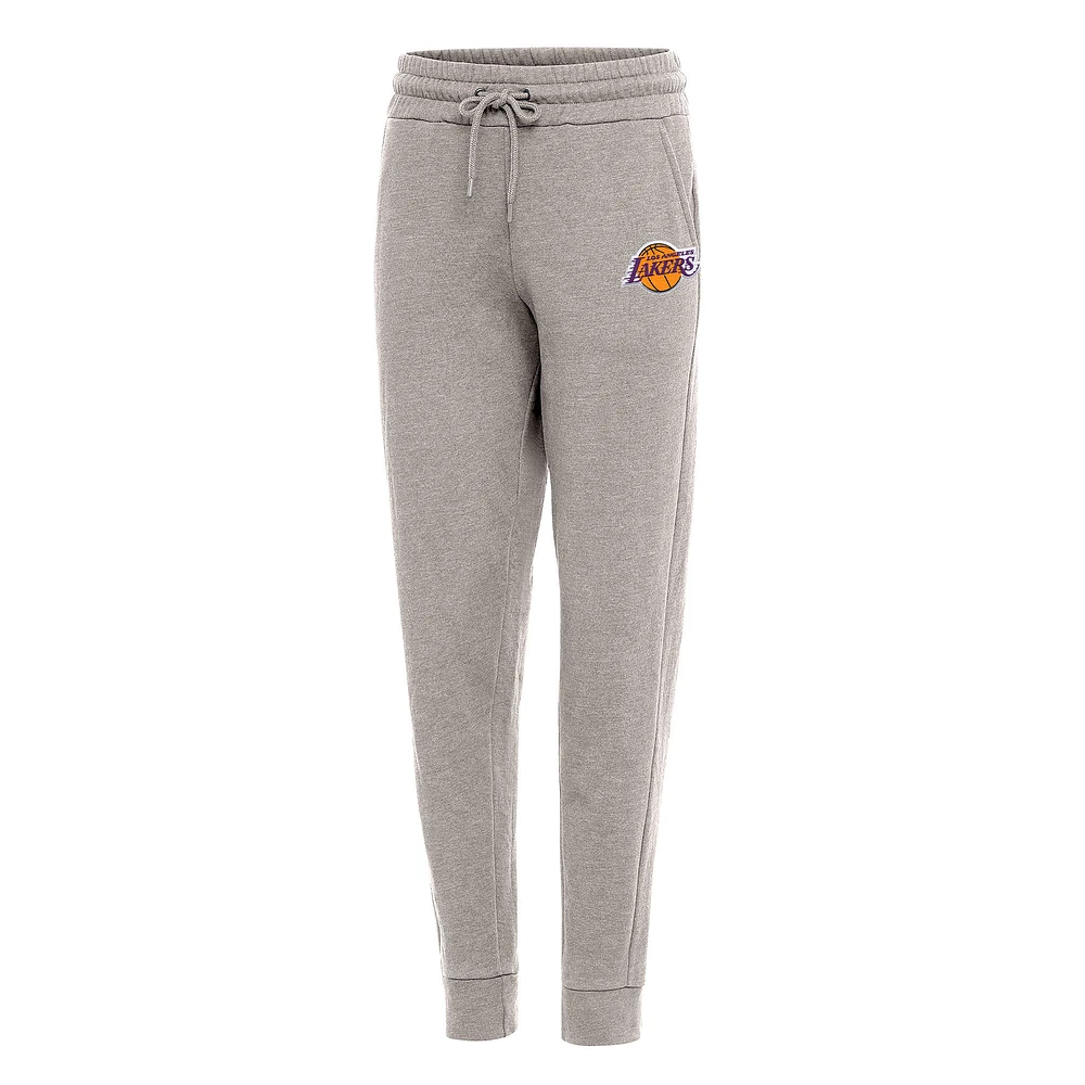Women's Antigua Oatmeal Los Angeles Lakers Action Jogger Pants
