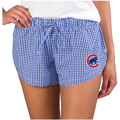 Women's Concepts Sport Royal Chicago Cubs Tradition Woven Shorts