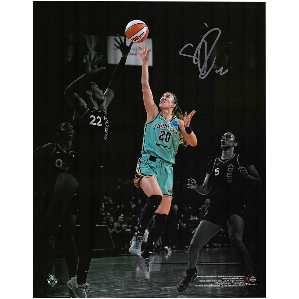 Sabrina Ionescu New York Liberty Autographed 11" x 14" Spotlight Versus Las Vegas Aces Photograph