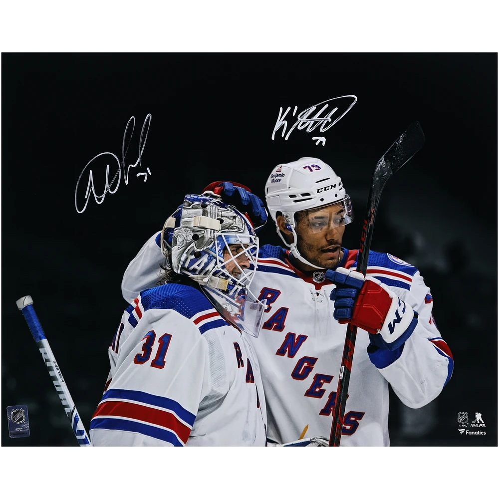 Igor Shesterkin & K'Andre Miller New York Rangers Multi-Signed 16" x 20" Dual Photograph