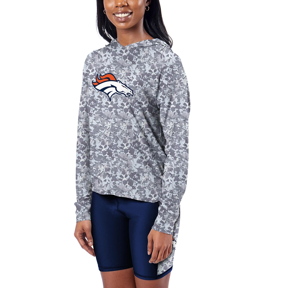 Women's Certo Navy Denver Broncos Session Pullover Hoodie
