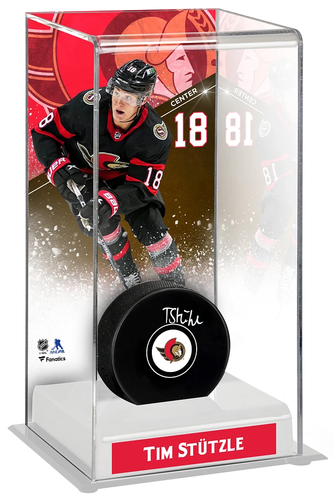 Tim Stutzle Ottawa Senators Deluxe Tall Hockey Puck Case
