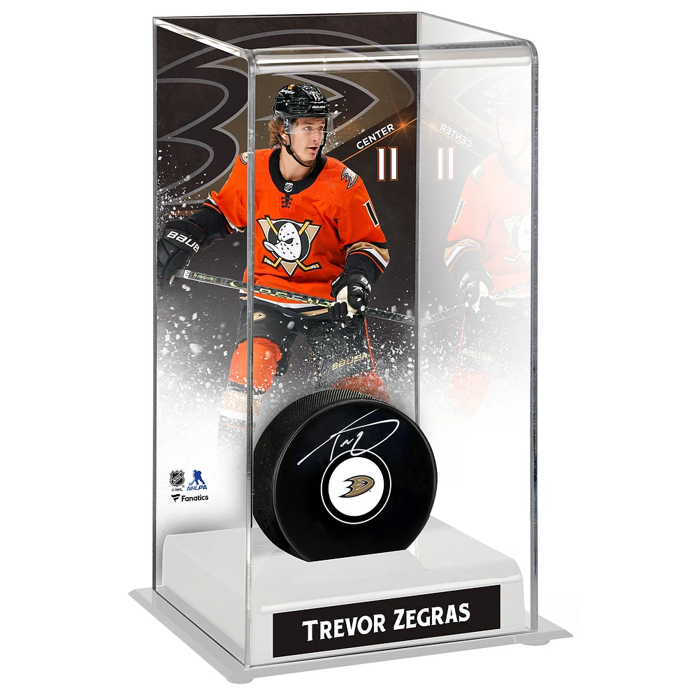 Trevor Zegras Anaheim Ducks Deluxe Tall Hockey Puck Case