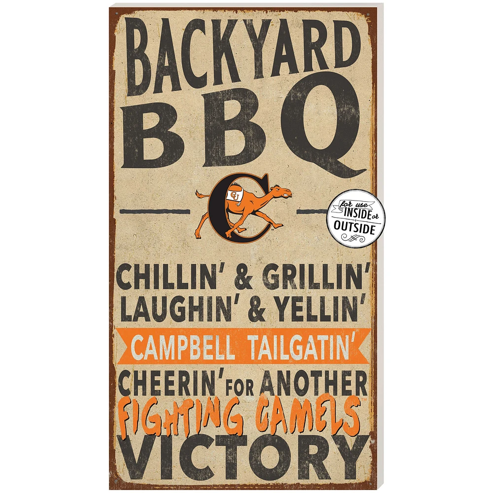 Campbell Fighting Camels 11'' x 20'' Indoor/Outdoor BBQ Sign