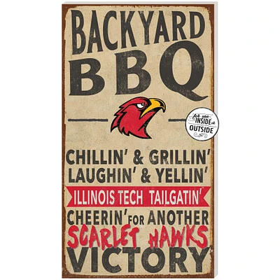 Illinois Tech Scarlet Hawks 11'' x 20'' Indoor/Outdoor BBQ Sign