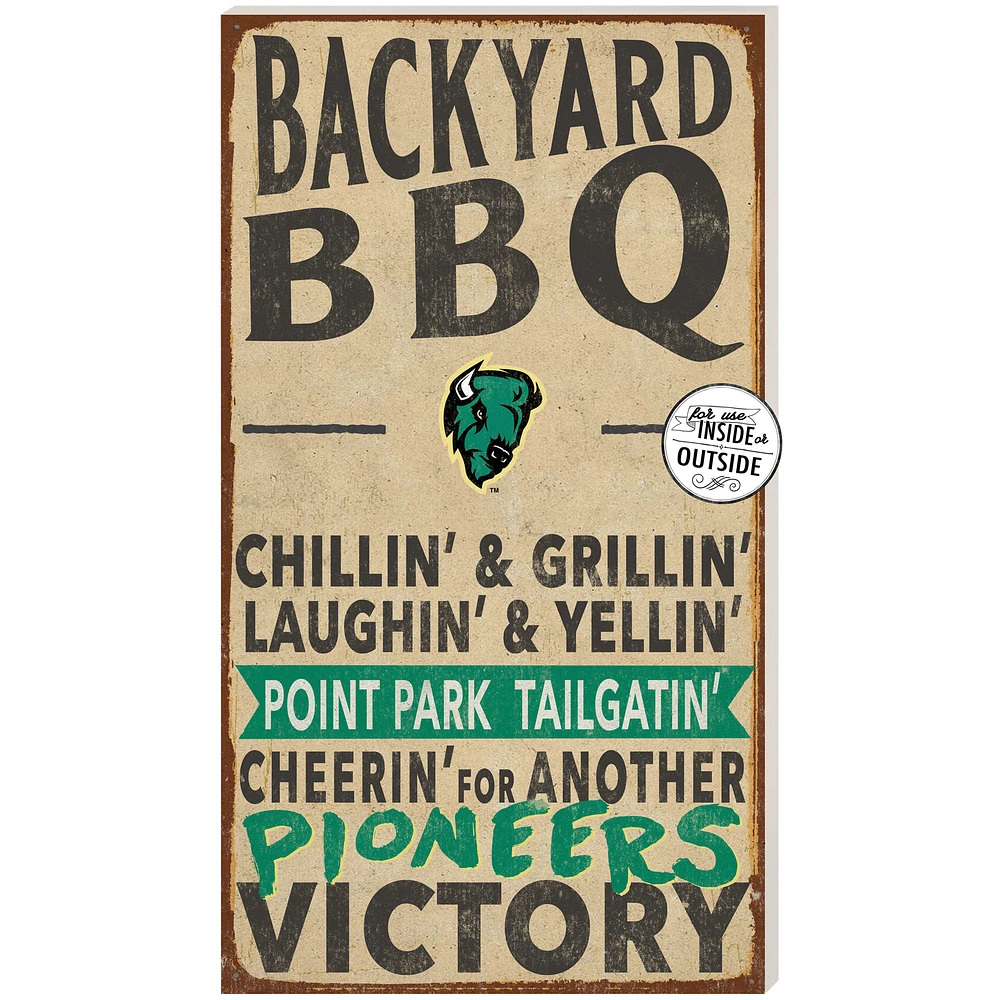 Point Park Pioneers 11'' x 20'' Indoor/Outdoor BBQ Sign