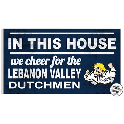 Lebanon Valley College 11'' x 20'' Indoor/Outdoor In This House Sign