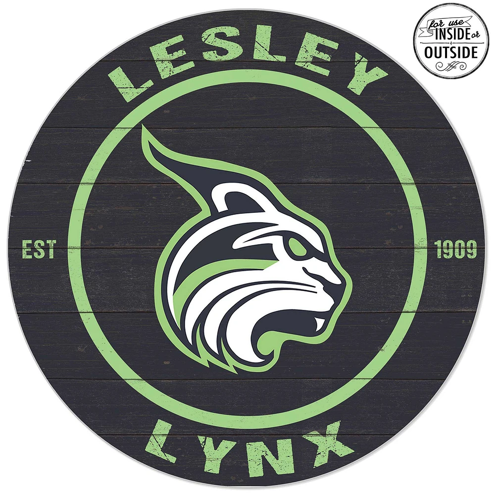 Lesley Lynx 20'' x 20'' Indoor/Outdoor Team Color Circle Sign