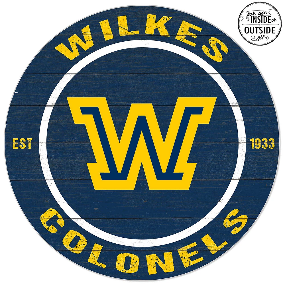 Wilkes Colonels 20'' x 20'' Indoor/Outdoor Team Color Circle Sign