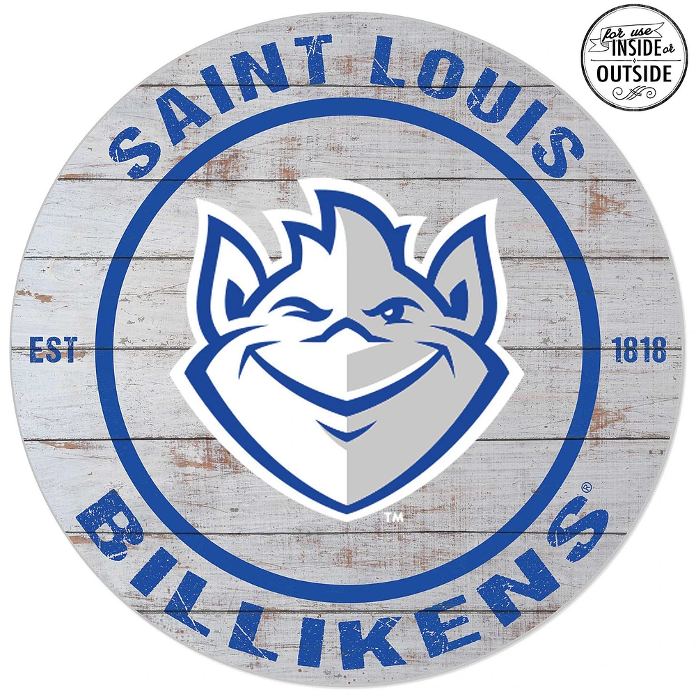 Saint Louis Billikens 20'' x 20'' Indoor/Outdoor Weathered Circle Sign