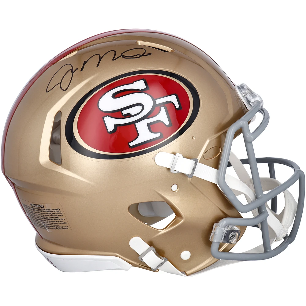 Joe Montana San Francisco 49ers Autographed Riddell Speed Authentic Team Helmet