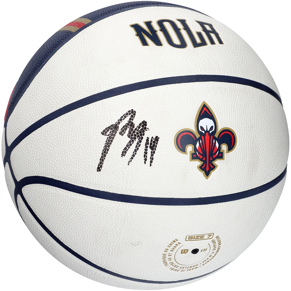 Brandon Ingram New Orleans Pelicans Autographed Wilson City Edition Collectors Basketball