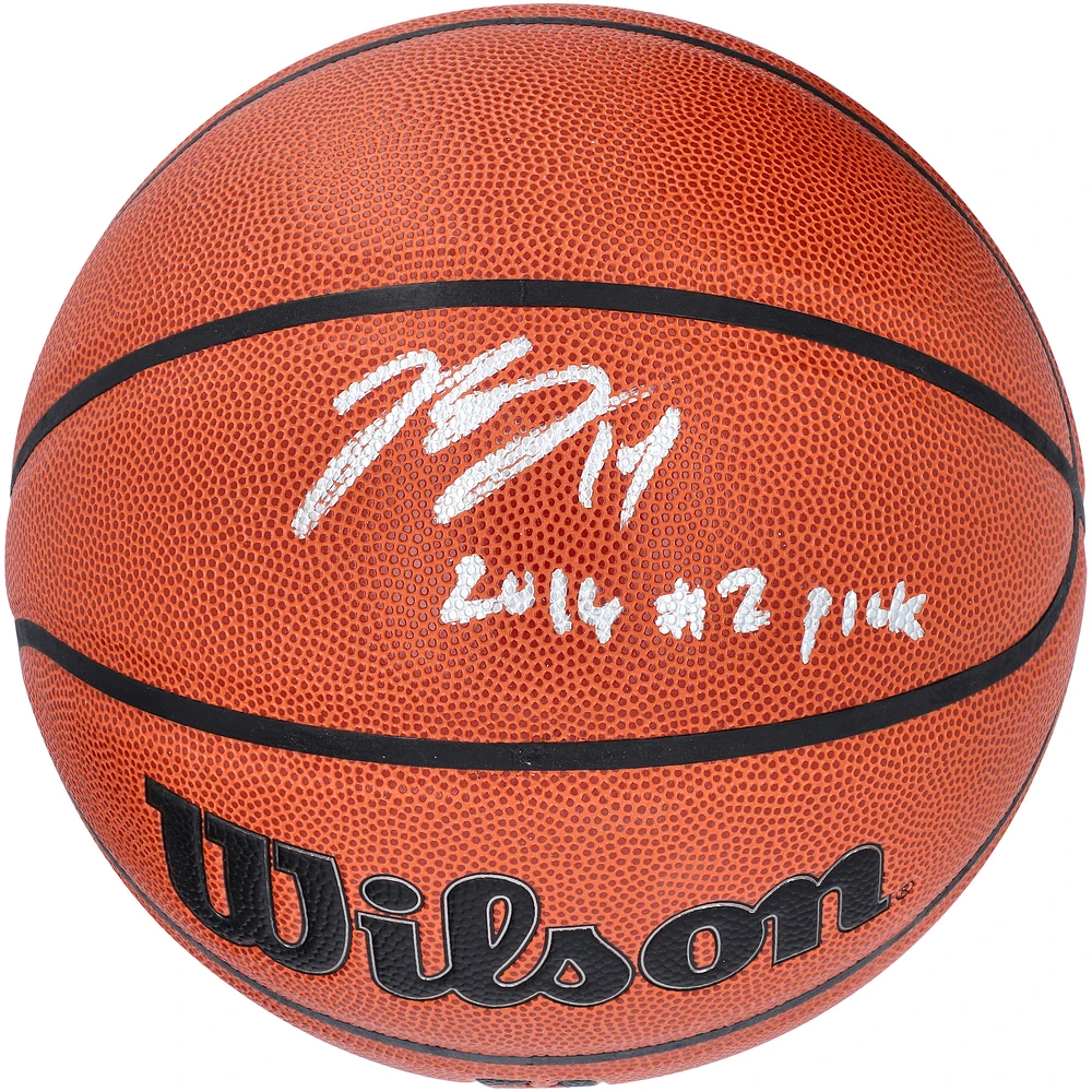 Brandon Ingram Toronto Raptors Autographed Wilson Authentic Series Indoor/Outdoor Basketball with "2016 #2 Pick" Inscription