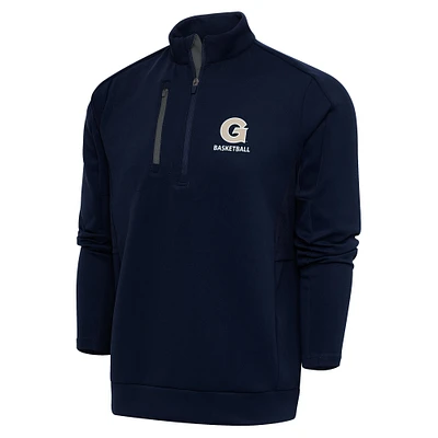 Men's Antigua Navy Georgetown Hoyas Basketball Generation Quarter-Zip Pullover Top