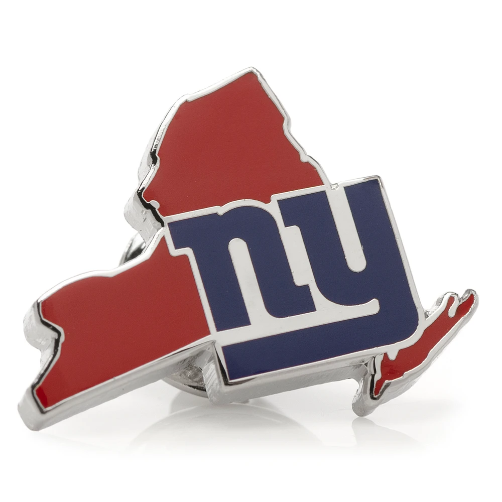 New York Giants Team Logo Team State Shaped Cufflinks