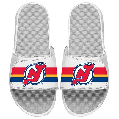 Men's ISlide White New Jersey Devils Special Edition 2.0 Slide Sandals