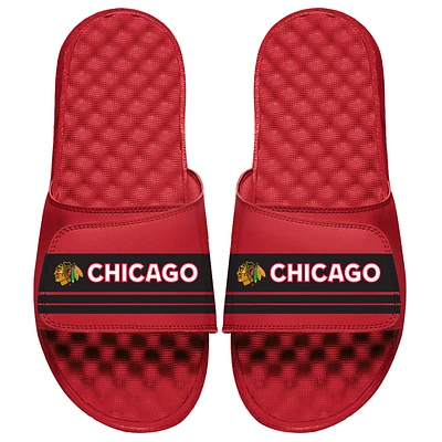 Men's ISlide Red Chicago Blackhawks Special Edition 2.0 Slide Sandals