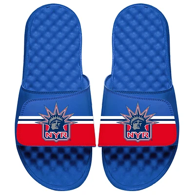 Men's ISlide Royal New York Rangers Special Edition 2.0 Slide Sandals