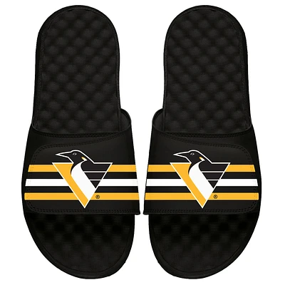 Youth ISlide Black Pittsburgh Penguins Special Edition 2.0 Slide Sandals