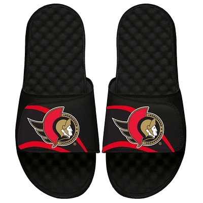 Youth ISlide Black Ottawa Senators Special Edition 2.0 Slide Sandals