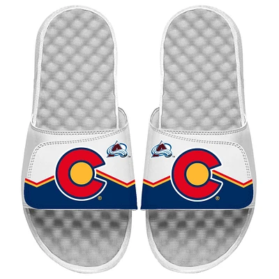Youth ISlide White Colorado Avalanche Special Edition 2.0 Slide Sandals