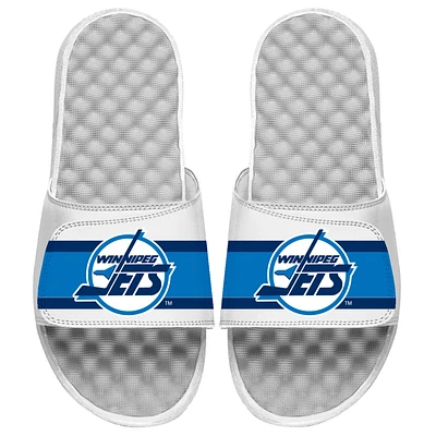 Youth ISlide White Winnipeg Jets Special Edition 2.0 Slide Sandals