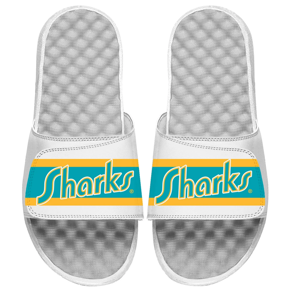 Youth ISlide White San Jose Sharks Special Edition 2.0 Slide Sandals