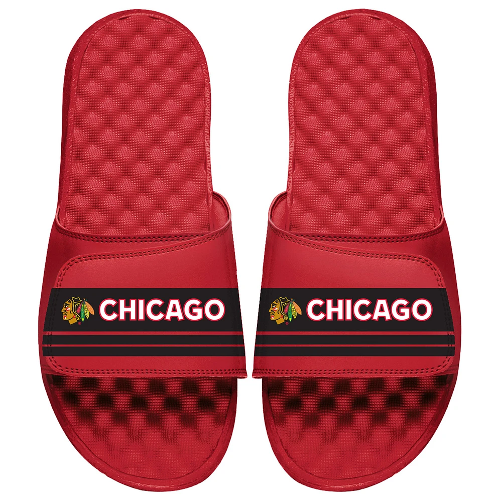 Youth ISlide Red Chicago Blackhawks Special Edition 2.0 Slide Sandals