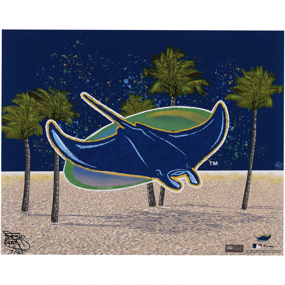 Tampa Bay Rays 16" x 20" Photo Print - Designed and Signed by Artist Maz Adams - Limited Edition of 25