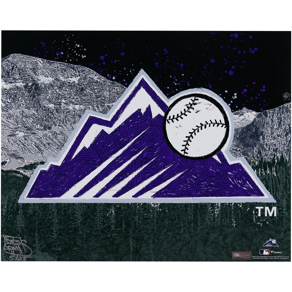 Colorado Rockies 16" x 20" Photo Print - Designed and Signed by Artist Maz Adams - Limited Edition of 25
