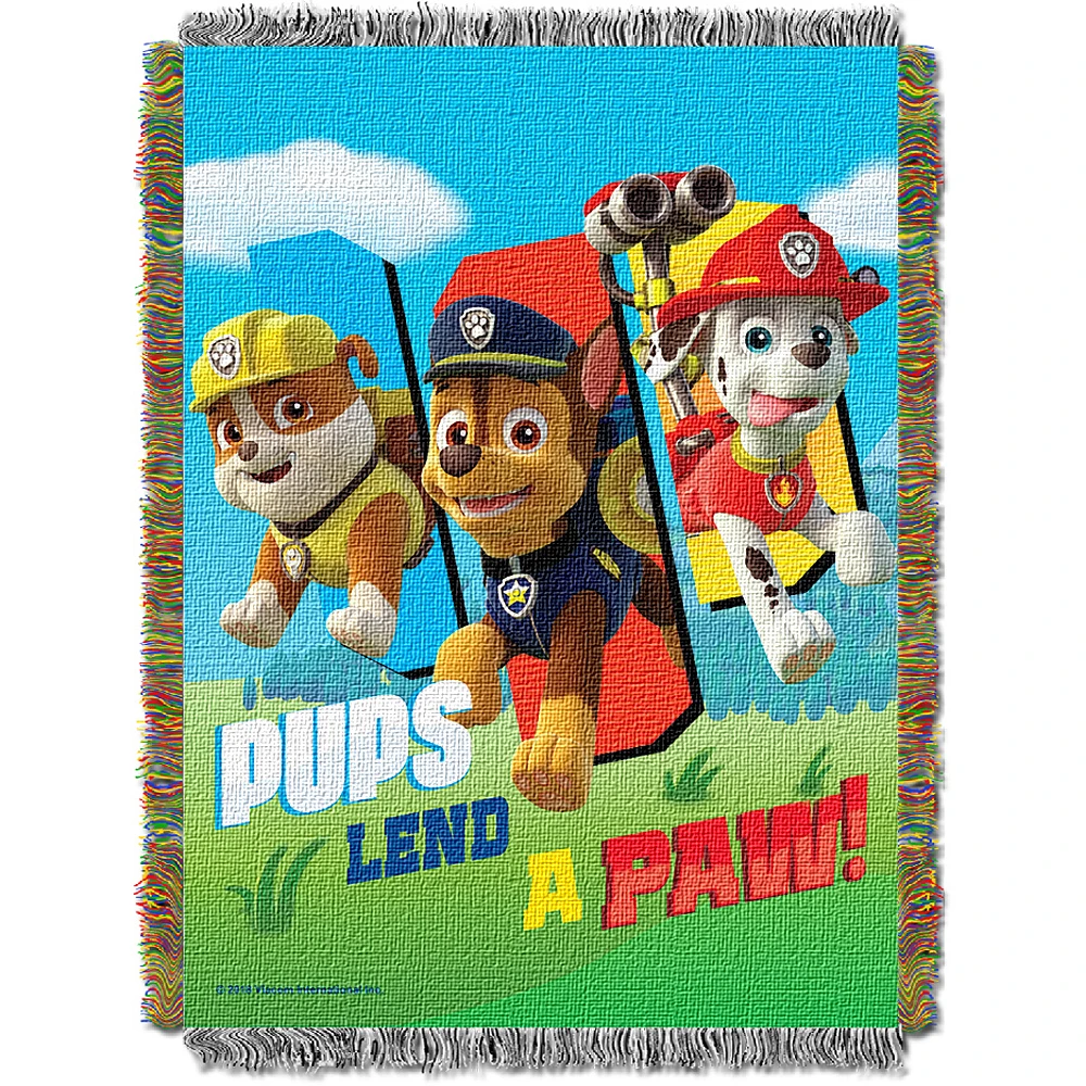 The Northwest Group PAW Patrol Pups Lend A Paw 46'' x 60'' Woven Tapestry Throw Blanket