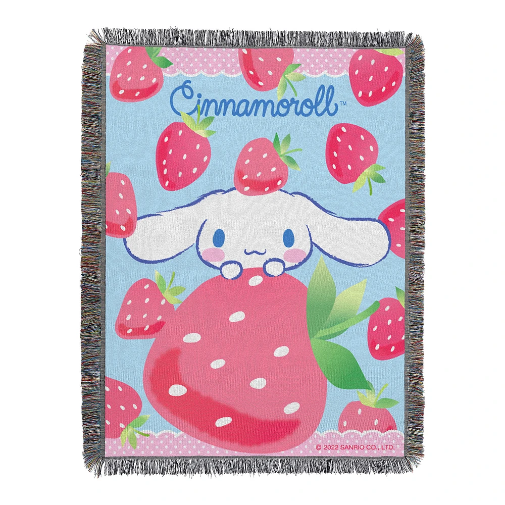 The Northwest Group Hello Kitty Cinnamoroll 46'' x 60'' Woven Tapestry Throw Blanket