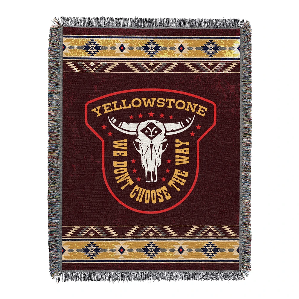The Northwest Group Yellowstone We Don't Choose The Way 46'' x 60'' Woven Tapestry Throw Blanket