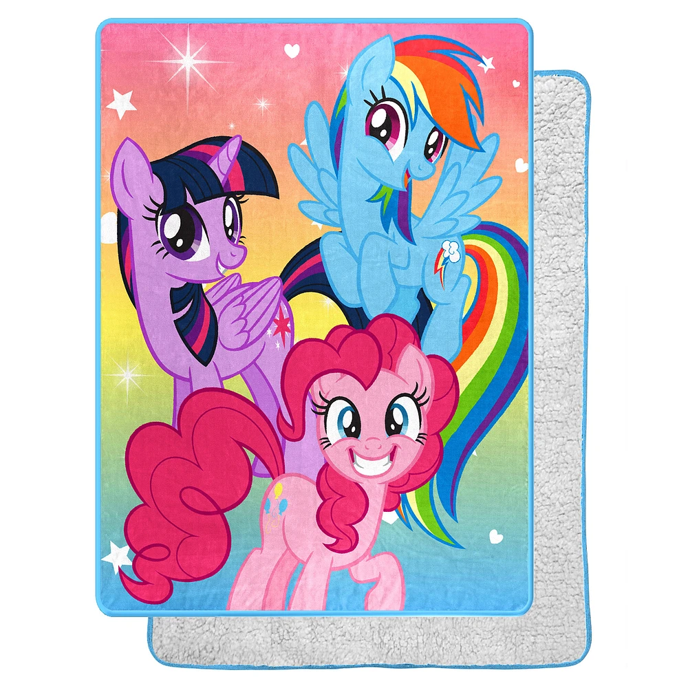 The Northwest Group My Little Pony 60'' x 80'' Silk Touch Sherpa Throw Blanket