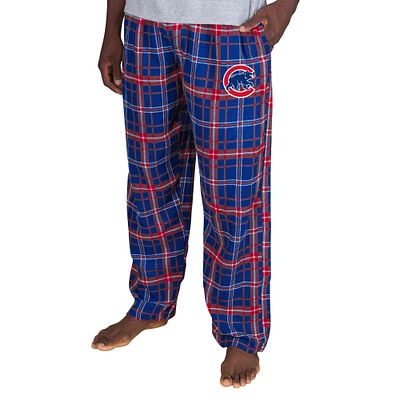 Men's Concepts Sport Royal Chicago Cubs Ultimate Plaid Flannel Pajama Pants