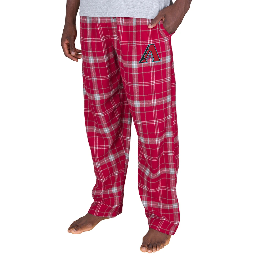 Men's Concepts Sport Red Arizona Diamondbacks Ultimate Plaid Flannel Pajama Pants