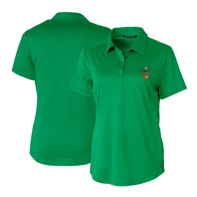 Women's Cutter & Buck Kelly Green Arnold Palmer Invitational Prospect Textured Stretch Polo