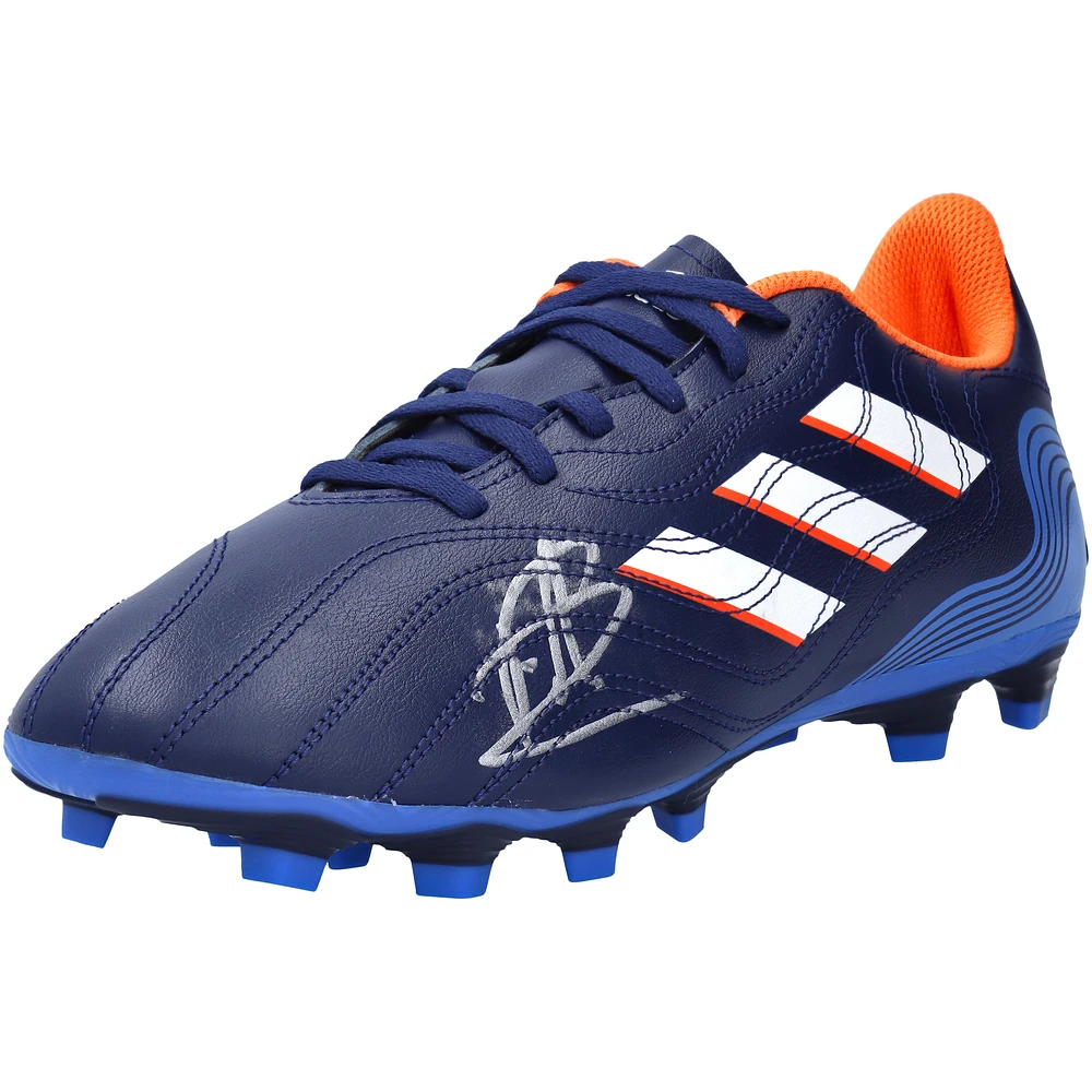 Pedri Spain National Team Autographed adidas Navy Orange & White Cleat