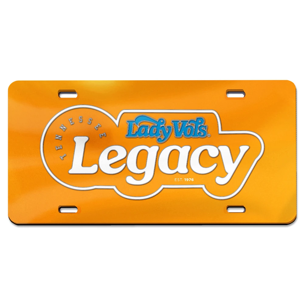 WinCraft Tennessee Volunteers Lady Vols Legacy License Plate