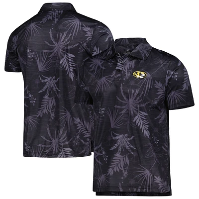 Men's Colosseum Black Missouri Tigers Palms Team Polo